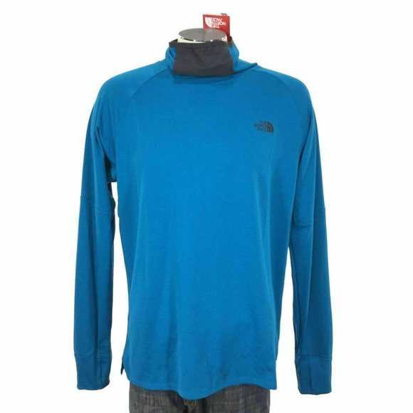 The North Face Train Pullover M Brilliant Blue Run Ski Mountain Mens‎ - Picture 1 of 7